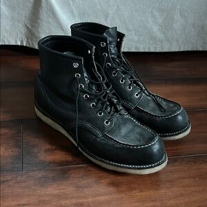 Redwing Men's Black Leather Boots